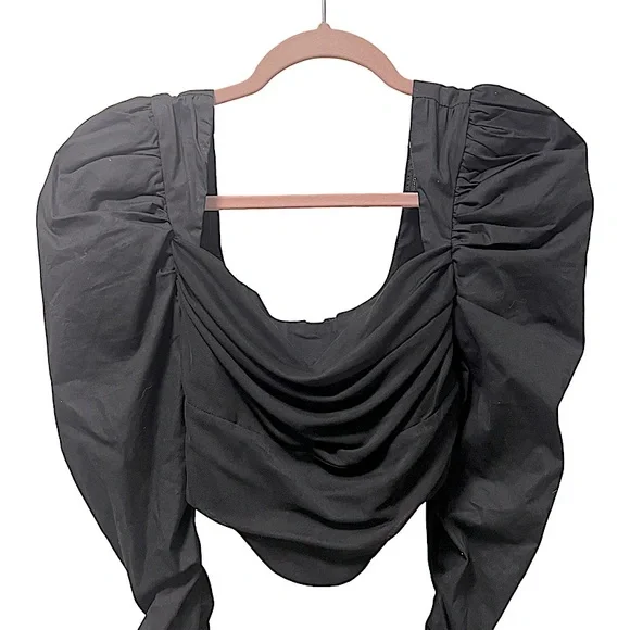 H:OURS NWOT Mona Top In Black Size XS - Picture 8 of 11